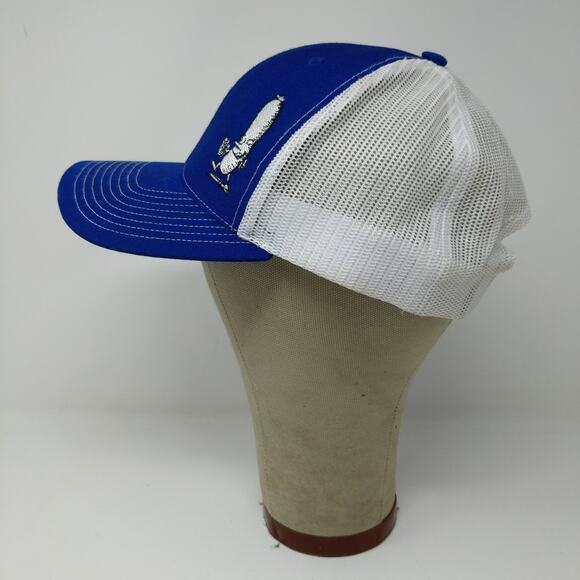 Richardson Style 112 Meshback Snapback Hat Embroidered Drunk Sausage Blue White - Picture 5 of 12